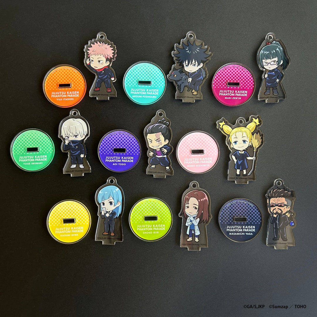 セガ限定プライズ品　キラーアクリルキーホルダー全5種＋缶バッジ全5種　フルコンプ 呪術廻戦 ファントムパレード トレーディングちびキャラスタンド